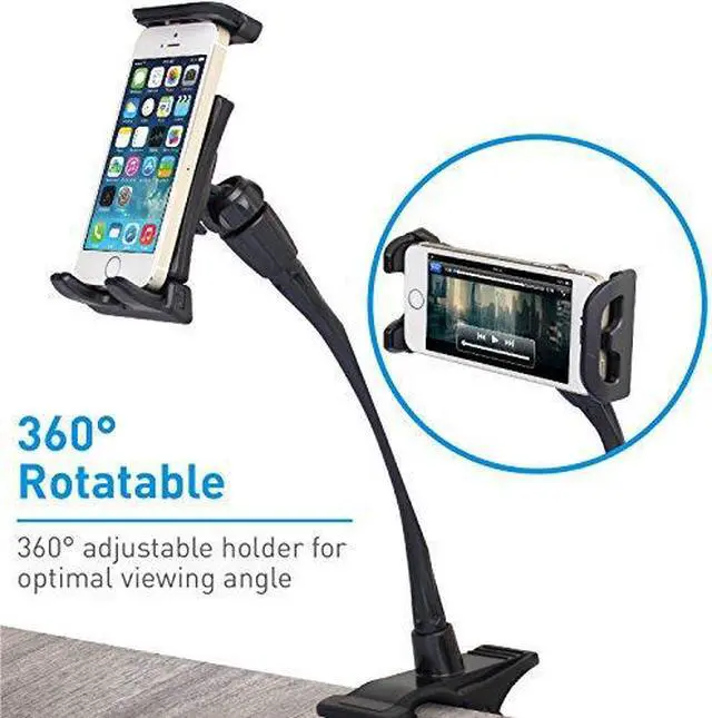 Alt view image 2 of 18 - MACALLY CLIPMOUNT Adjustable Clip-on Mount Holder for Tablet or Smartphone