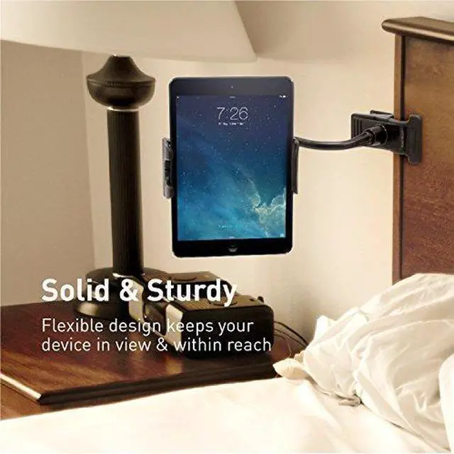 Alt view image 3 of 18 - MACALLY CLIPMOUNT Adjustable Clip-on Mount Holder for Tablet or Smartphone