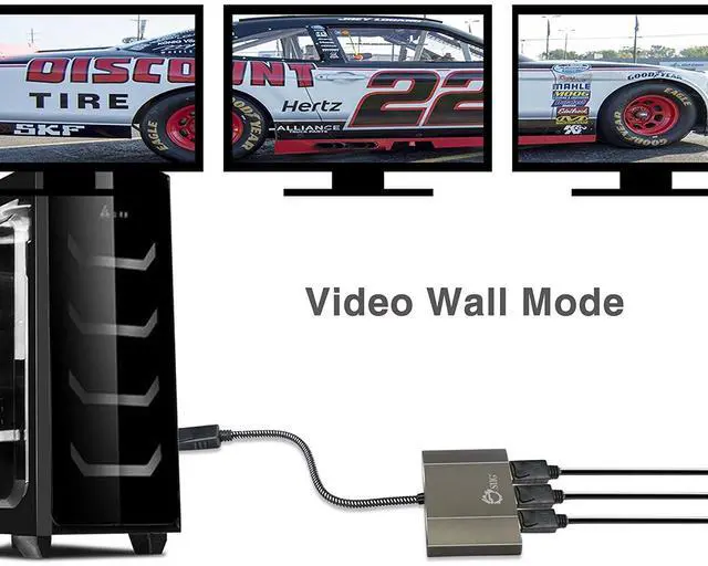 Alt view image 6 of 10 - SIIG CE-DP0D12-S1 DisplayPort 3 Port Splitter