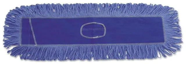 Alt view image 6 of 16 - Boardwalk Dust Mop Head Cotton/Synthetic Blend 36 x 5 Looped-End Blue 1136