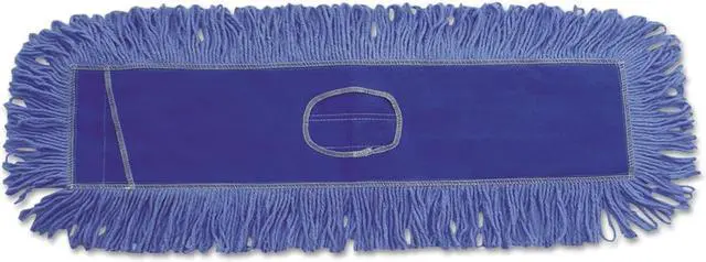 Alt view image 8 of 20 - Boardwalk Mop Head Dust Looped-End Cotton/Synthetic Fibers 24 x 5 Blue 1124
