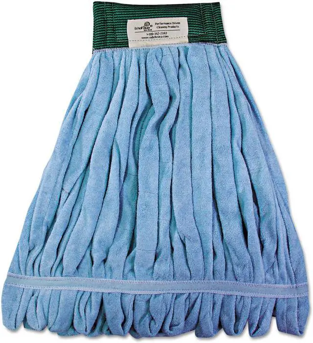 Alt view image 3 of 13 - Boardwalk Microfiber Looped-End Wet Mop Heads Medium Blue 12/Carton 12/Carton MWTMBCT
