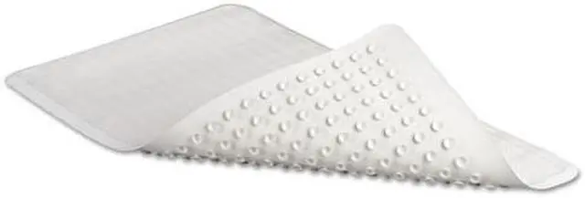 Alt view image 2 of 8 - Rubbermaid 1982726 Safti-Grip Latex-Free Vinyl Bath Mat, 16 X 28, White