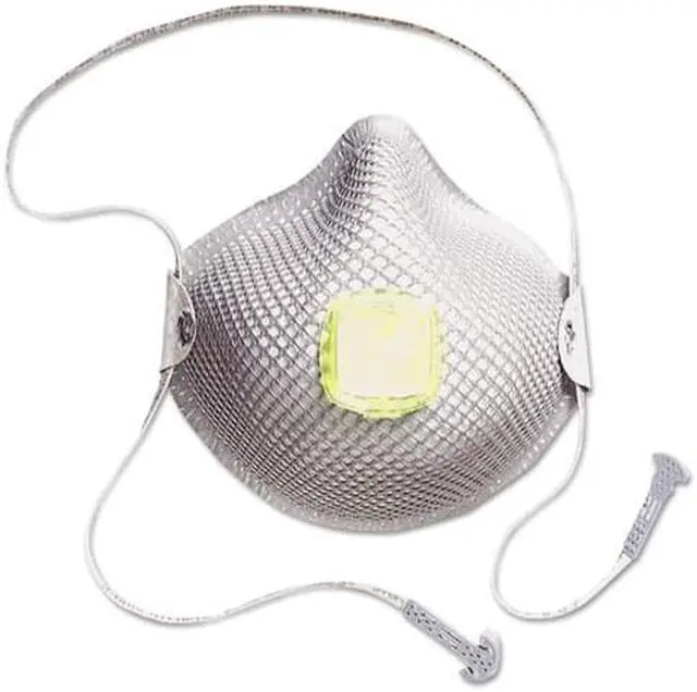 Alt view image 2 of 9 - MOLDEX 2840R95 R95 Disposable Respirator w/ Valve, M/L, Gray, PK10