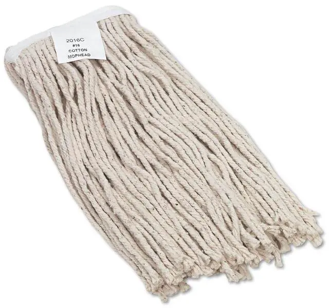 Alt view image 10 of 20 - Boardwalk Cut-End Wet Mop Head Cotton No. 16 Size White 2016CEA