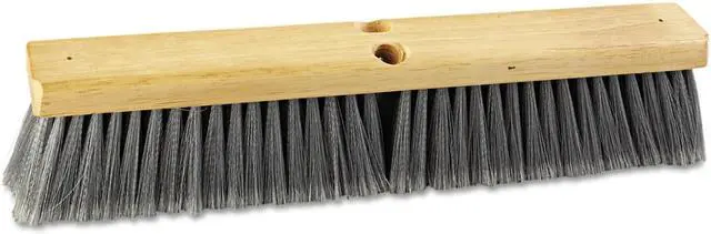 Alt view image 8 of 18 - Boardwalk Floor Brush Head 18" Wide Flagged Polypropylene Bristles 20418