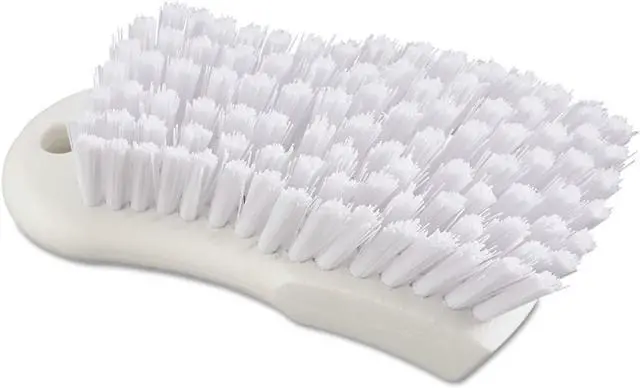 Alt view image 7 of 11 - Boardwalk Scrub Brush White Polypropylene Fill 6" Long White FSCBWH