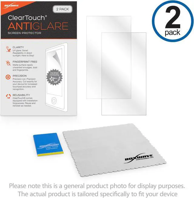 Alt view image 4 of 4 - Dell Latitude 7212 Rugged Extreme Tablet Screen Protector, BoxWave [ClearTouch Anti-Glare (2-Pack)] Anti-Fingerprint Matte Film Skin for Dell Latitude Rugged 12 | Latitude 7212 Rugged Extreme Tablet