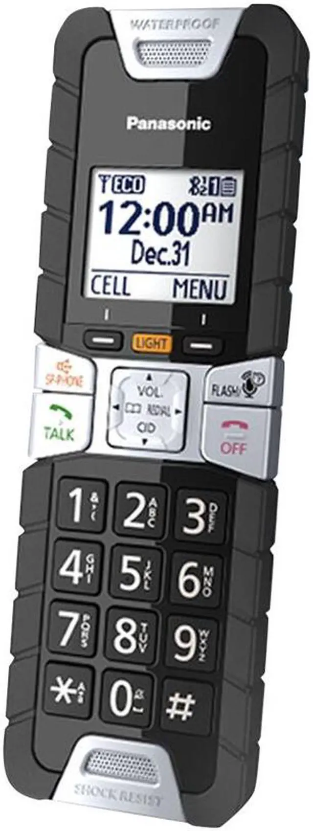Alt view image 6 of 10 - Panasonic KX-TGTA61B Tough Phone Accessory Handset