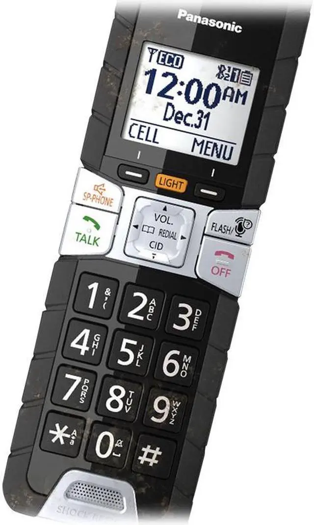 Alt view image 7 of 10 - Panasonic KX-TGTA61B Tough Phone Accessory Handset