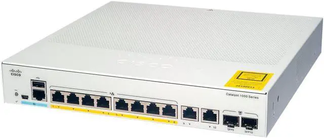 Alt view image 2 of 7 - Catalyst 1000-8FP-2G-L - switch - 8 ports - managed - rack-mountable