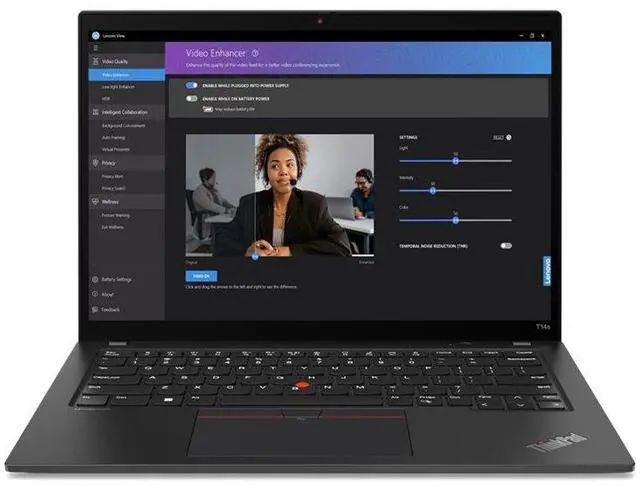 Alt view image 4 of 11 - Lenovo ThinkPad T14s Gen 4 21F80053US 14" Touchscreen Notebook - WUXGA - AMD Ryzen 7 PRO 7840U - 32 GB - 1 TB SSD - English Keyboard - Storm Gray - AMD Chip - 1920 x 1200 - Windows 11 Pro   21F80053US