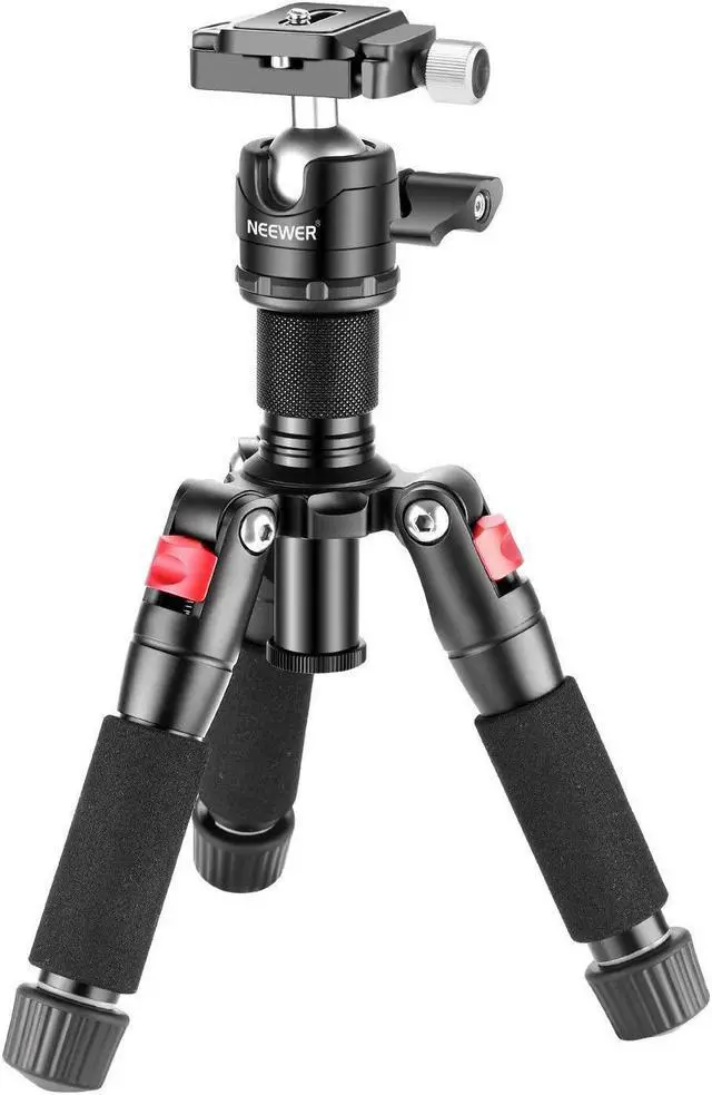 Main image of Portable Desktop Mini Tripod Aluminum Alloy 20''/ 50cm Desk Tripod with 360 Degree Ball Head, 1/4 inch Quick Shoe Plate for DSLR Camera Video Camcorder, Load up to 11 pounds/5 kilograms