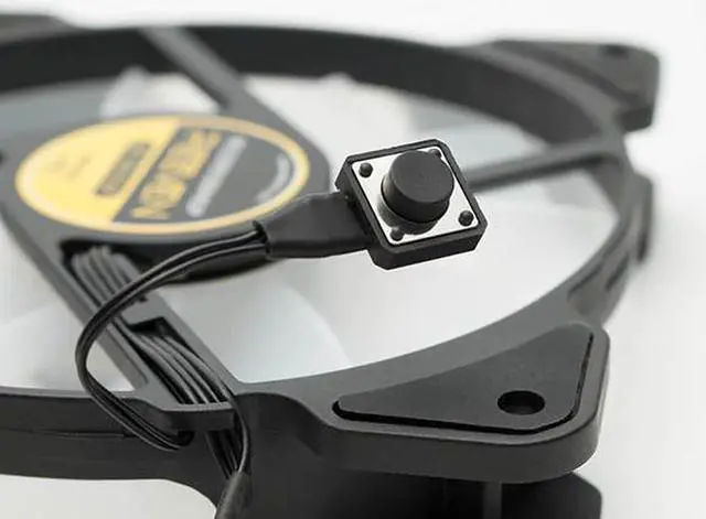 Alt view image 5 of 7 - Reeven Kiran 120mm High Airflow RGB LED Case/CPU cooler Fan, Standalone Model(Not Require Motherboard RGB Header)