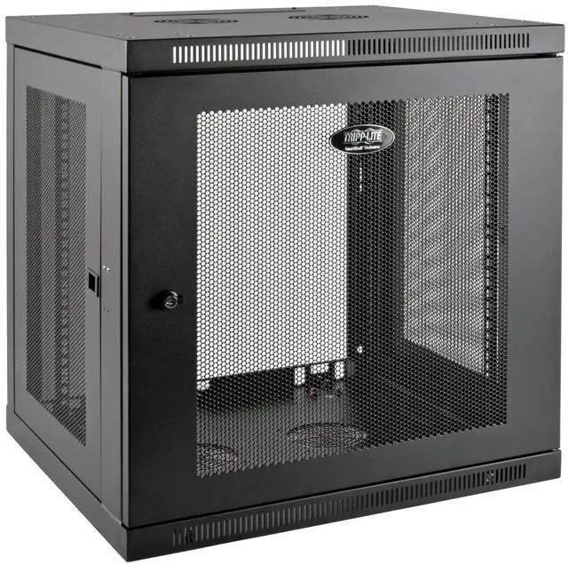 Alt view image 6 of 20 - Tripp Lite 12U Wall Mount Rack Enclosure Server Cabinet Low Profile Deep