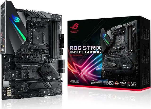 Main image of ASUS ROG STRIX B450-E GAMING - Motherboard - ATX - Socket AM4 - AMD B450 - USB 3.1 Gen 1, USB 3.1 Gen 2, USB-C Gen1 - Bl