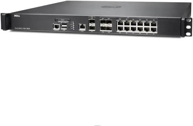 Alt view image 6 of 13 - SonicWALL - 01-SSC-3215 - SonicWall NSA 3650 High Availability Network Security/Firewall Appliance - 16 Port -