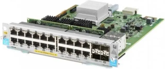 Alt view image 7 of 18 - HPE Aruba 20-port 10/100/1000BASE-T PoE+ / 4-port 1G/10GbE SFP+ MACsec v3 zl2 Module