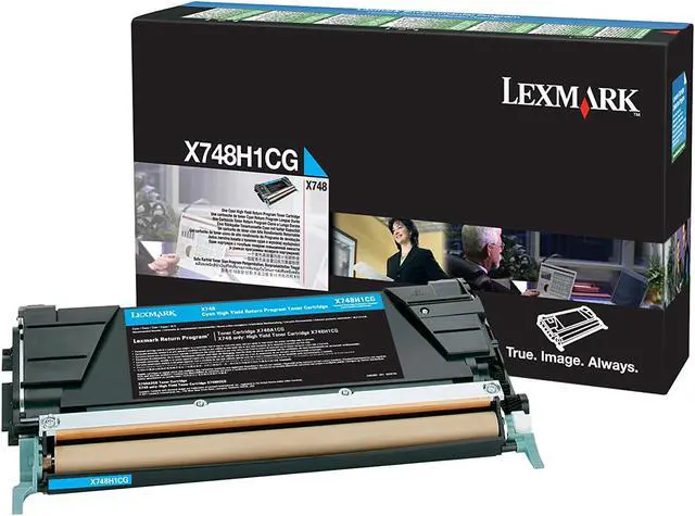 Alt view image 5 of 18 - Lexmark X748H1CG High-Yield Toner 10000 Page-Yield Cyan