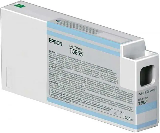Alt view image 4 of 8 - Epson - T596500 - Epson UltraChrome HDR Light Cyan Ink Cartridge - Inkjet - Light Cyan