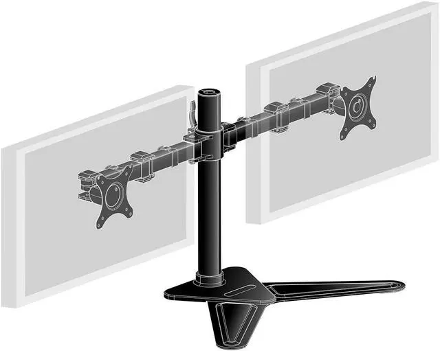 Main image of Iiyama DS1002D-B1 - Stand for 2 monitors (adjustable arm) - black - screen size: 10"-30" - desktop stand - for ProLite E