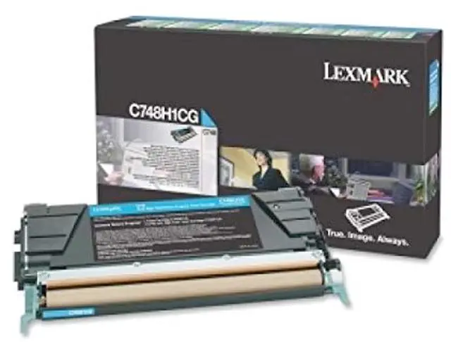 Alt view image 14 of 19 - Cyan High Yield Toner Cartridge for Lexmark C748H1CG C748DE, C748DTE, C748E, Genuine Lexmark Brand