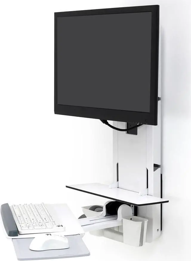 Alt view image 3 of 4 - Ergotron StyleView Sit-Stand Vertical Lift, Patient Room - mounti ...