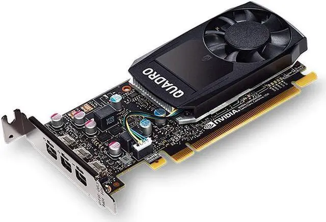 Alt view image 3 of 3 - NVIDIA Quadro P1000 - Graphics card - Quadro P1000 - 4 GB GDDR5 - PCIe 3.0 x16 low profile - 4 x Mini DisplayPort - reta