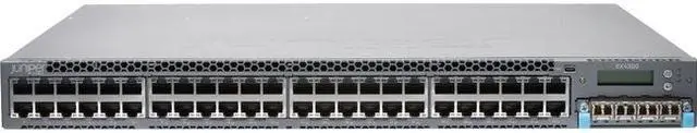 Main image of Juniper Networks - EX4300-48T-DC - Juniper EX4300-48T Ethernet Switch - 48 Ports - Manageable - 3 Layer Supported - 1U