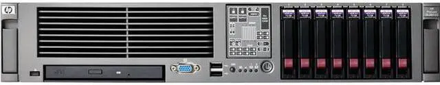 Main image of HPE 458567-001 ProLiant DL380 G5 2U Rack Server - 1 x Intel Xeon E5420 2.50 GHz - 2 GB RAM - Ultra ATA, Serial Attached SCSI (SAS) Controller