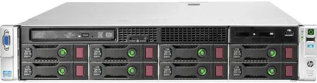Main image of HPE 670856-S01 ProLiant DL380p G8 2U Rack Server - 1 x Intel Xeon E5-2620 2 GHz - 16 GB RAM - Serial Attached SCSI (SAS) Controller
