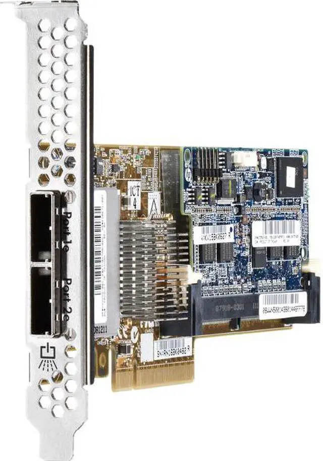 Alt view image 2 of 2 - HP Smart Array P421/1GB FBWC 631673-B21 PCI-Express 3.0 x8 Low Profile SATA / SAS RAID Controller Card