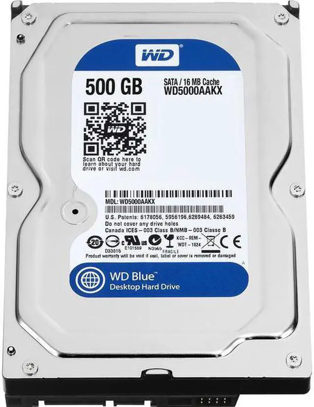 Alt view image 4 of 10 - WD WD5000AAKX Blue WD5000AAKX 500 GB Hard Drive - 3.5" Internal - SATA (SATA/600)
