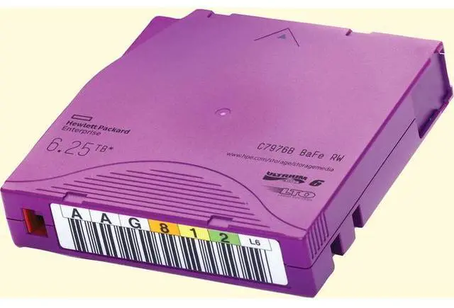 Main image of HP LTO-6 Ultrium 6.25TB BaFe RW Custom Labeled Data Cartridge 20 Pack