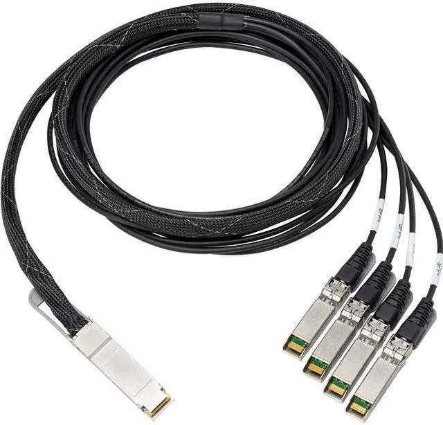 Alt view image 8 of 12 - HPE 100Gb QSFP28 to 4x25Gb SFP28 3m Direct Attach Copper Cable