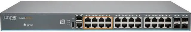 Alt view image 2 of 3 - Juniper EX2300-24MP Layer-3 24-Ports 1U Rack Mount Managed Switch