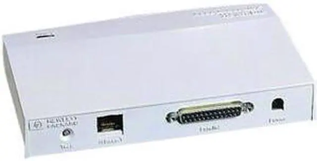 Alt view image 2 of 2 - Hewlett Packard  JetDirect 150X Ethernet External Parallel Printer Print Server