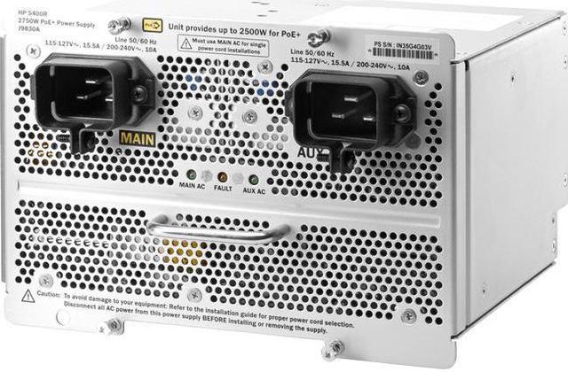 HPE J9829A#ABB 5400R 1100W PoE+ zl2 Power Supply - Newegg.com