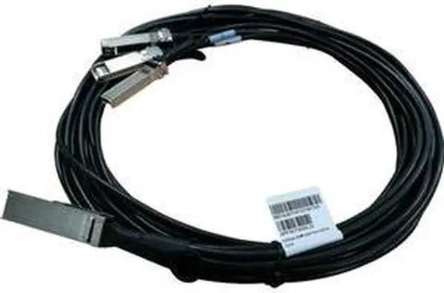 Alt view image 5 of 5 - HPE X240 QSFP28 4xSFP28 3m Direct Attach Copper Cable