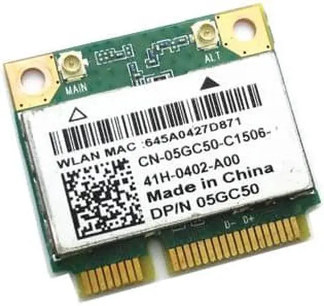 Alt view image 9 of 10 - Dell Mini PCI Express Half Height NSPIRON 3000 15-3542 15.6" WIRELESS WIFI CARD 05GC50 CN-05GC50