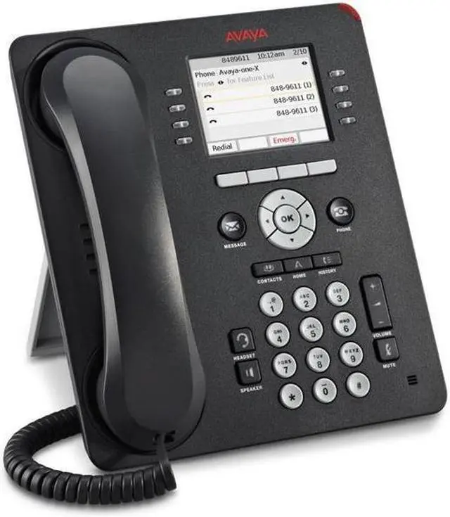 Alt view image 5 of 5 - Avaya 700504845 One-X 9611G IP Phone - Wall Mountable, Desktop - Gray