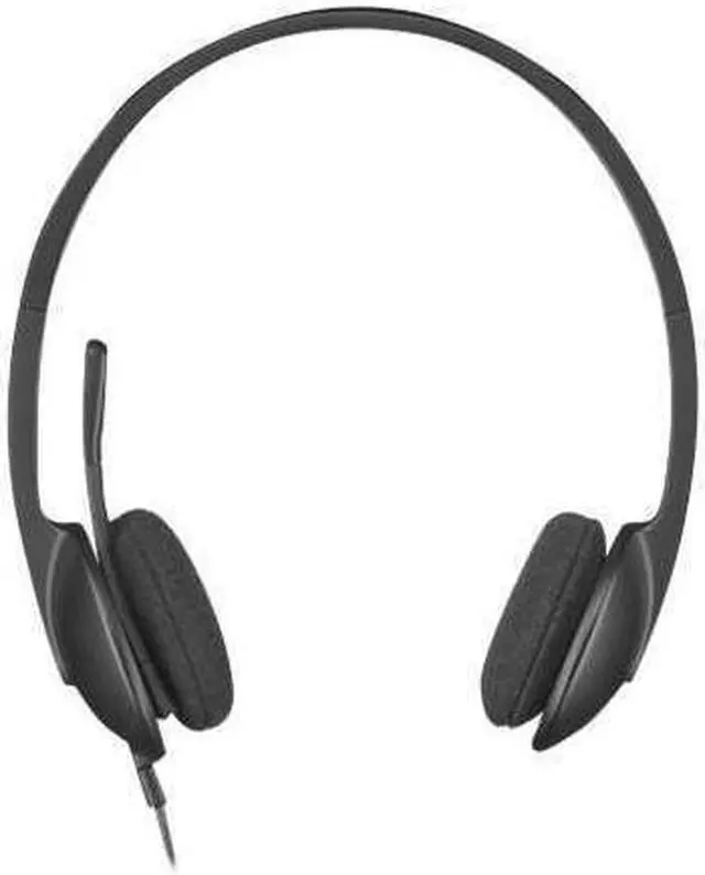 Alt view image 2 of 9 - Logitech 981-000507 H340 On-Ear Headset - Binaural - Wired - USB - Black