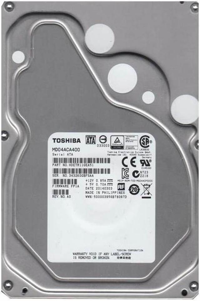 TOSHIBA MD04ACA400 4TB HDD 7200rpm