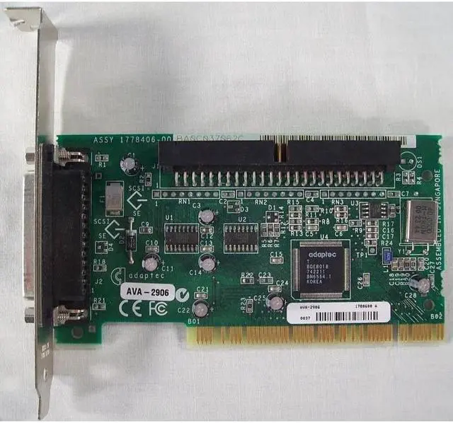 Alt view image 2 of 2 - ADAPTECH Ava-2906 32Bit Pci Fast Scsi Storage Controller Card