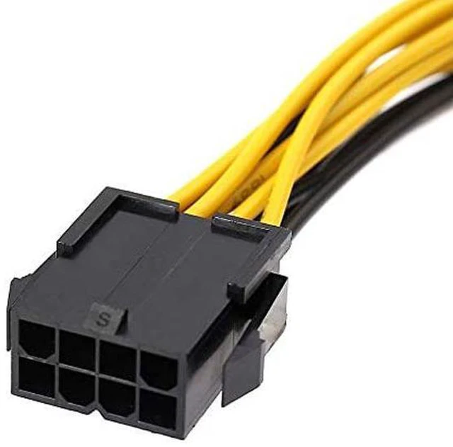 Alt view image 5 of 5 - EnLabs CPU8SPLPCIE820CM 8 inch EPS CPU 8Pin to 2 x Video Card PCIe 8pin(6+2) PCI-E Power Splitter Cable for GPU Power Supply,Dual PCIe 8pin Ethereum Mining Video Card to PSU Power Cable