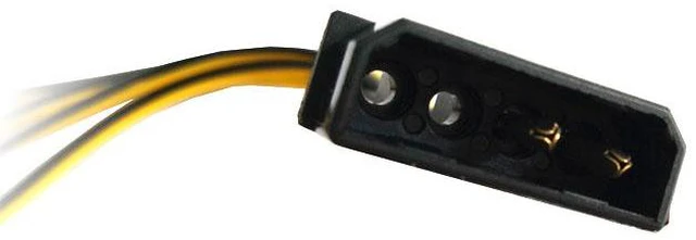 Alt view image 3 of 7 - 12cm Molex 4pin LP4 to Case cooling Fan 3-pin 3 Multi-Fan Out Power Adapter Converter Cable w/ 4x12V output