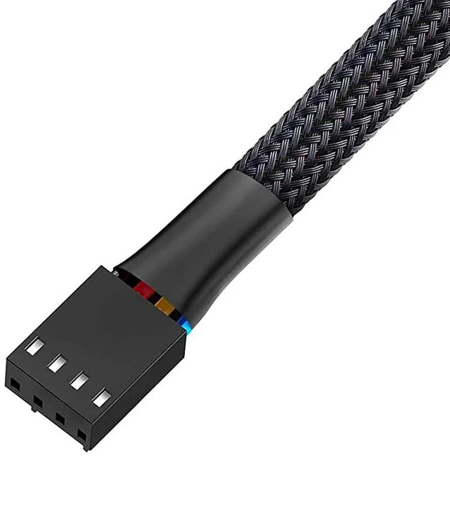 Alt view image 5 of 7 - PWM Fan Splitter Cable,10 inch PWM 4pin 1 to 3 4-pins Fan Splitter Hub Power Fan-out Adapter Cable, Motherboard PMW 4-pin header 1x3 Fan-Out Power Cable - 10",2-Pack