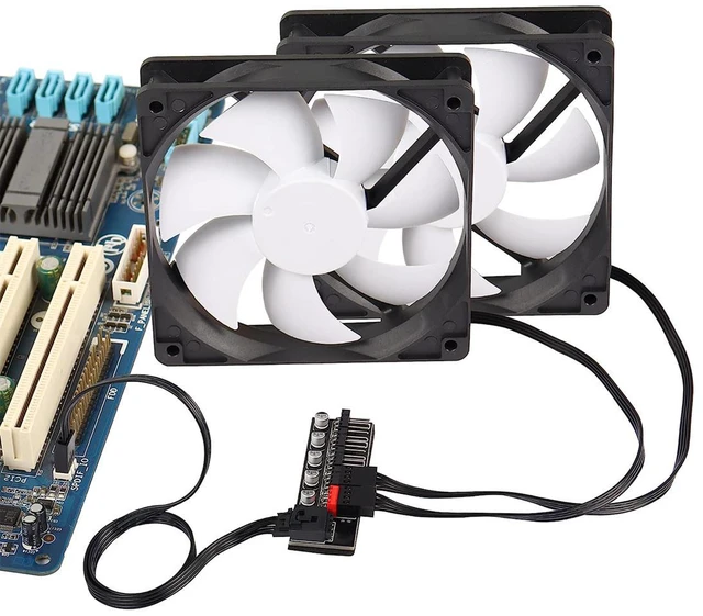 Alt view image 5 of 6 - EnLabs PRPWMHUB5 5 Ports PWM 4 Pin Fan Splitter Hub, Motherboard 4-Pin Fan Splitter Cable Adapter for 5 Channel 3Pin /4Pin CPU Cooer, Case Fans - 1.3 Feet PWM Extension Cable Include