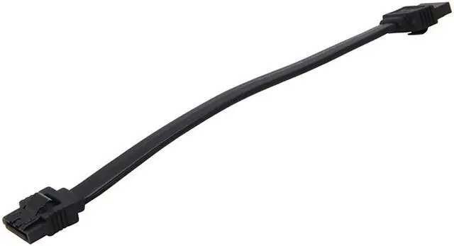 Alt view image 2 of 4 - 6inch SATA3 SATA III 6Gb/s Serial ATA DATA cable w/ latch Locking for Hard Drive Disk HDD / SSD - Black