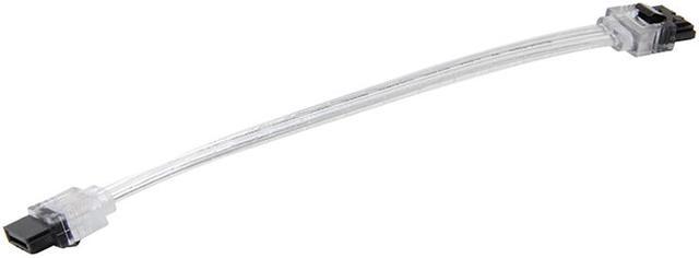 Alt view image 2 of 4 - 6inch SATA3 SATA III 6Gb/s Serial ATA DATA cable w/ latch Locking for Hard Drive Disk HDD / SSD - Silver